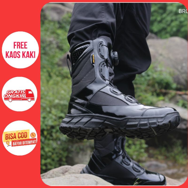 SEPATU PDL KULIT TALI PUTAR BROTRHER DOUGLAS KILAP [original]