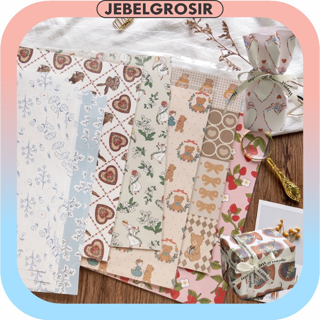 

Wrapping Paper Kertas Kado Aesthetic /Bungkus Kado Samson KB6311