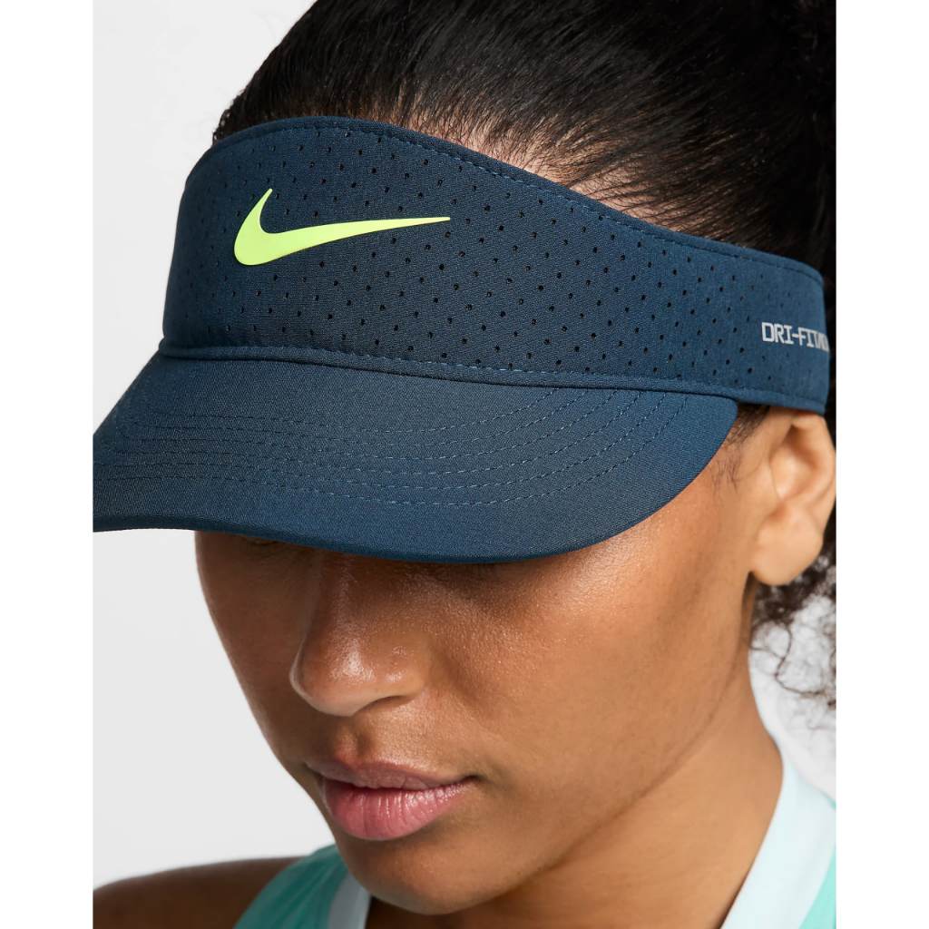RB FB6443-100 Nike Dri-FIT ADV Ace Tennis Visor White Putih Topi Original 100%