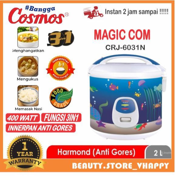 Magic Com Cosmos Harmond CRJ-6031C Anti Gores