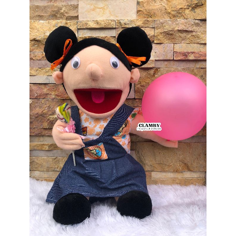 Boneka Muppet Terbaru Karakter Adik Kaka Perempuan / Boneka Dongeng / Muppet / Puppet
