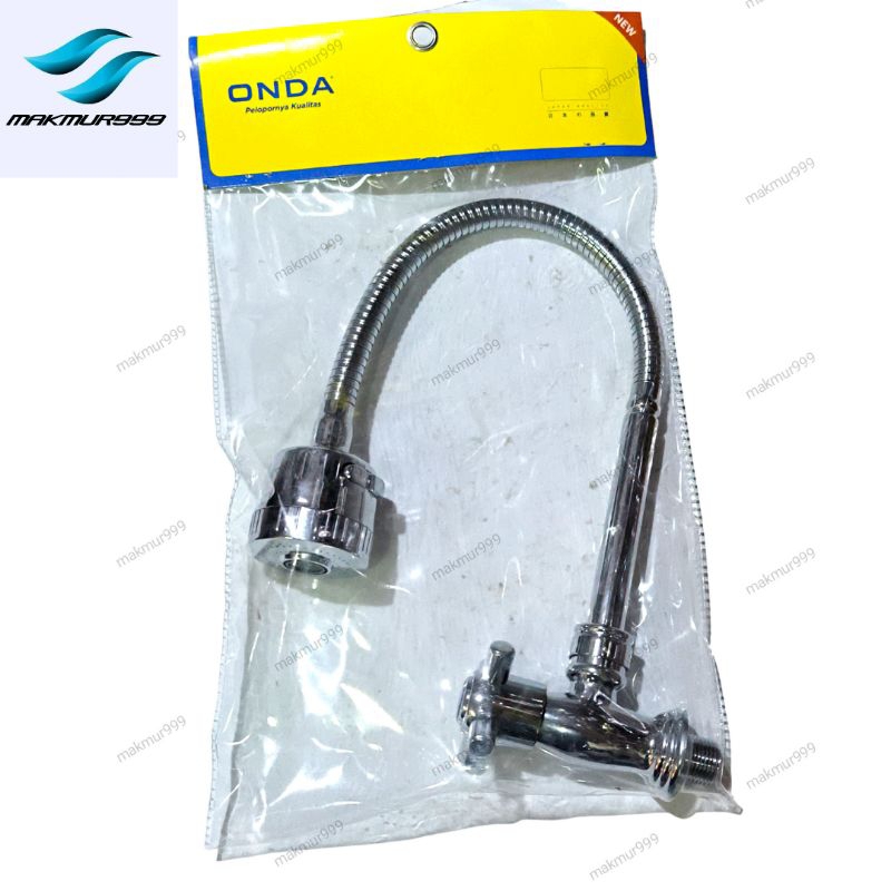 kran cuci piring onda / kran angsa flexibel tembok onda v 688 ca