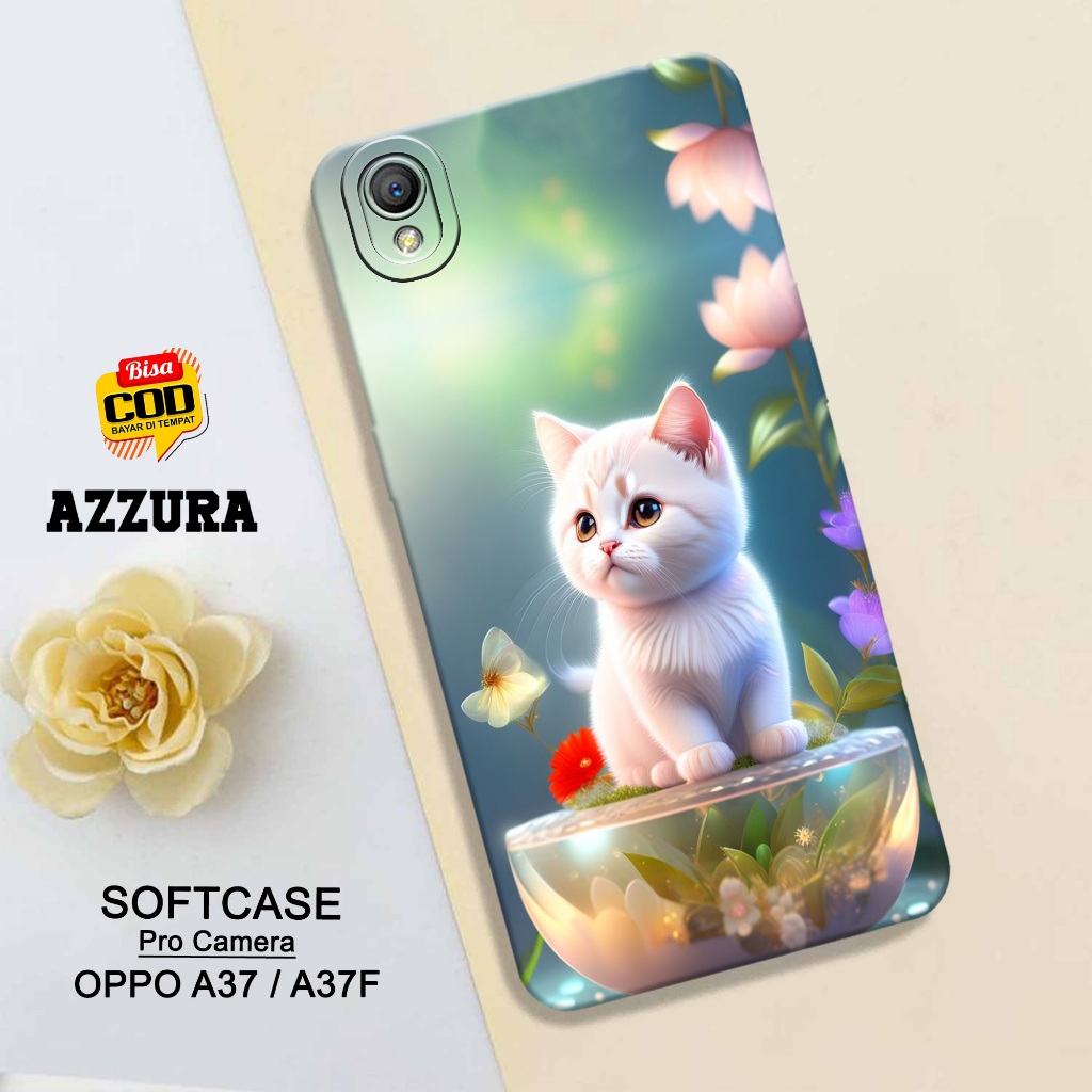 AZZURA - Softcase Oppo A37 / A37F Terbaru - Cats Case - Case Oppo A37 / A37F - Casing Hp Oppo A37 / 