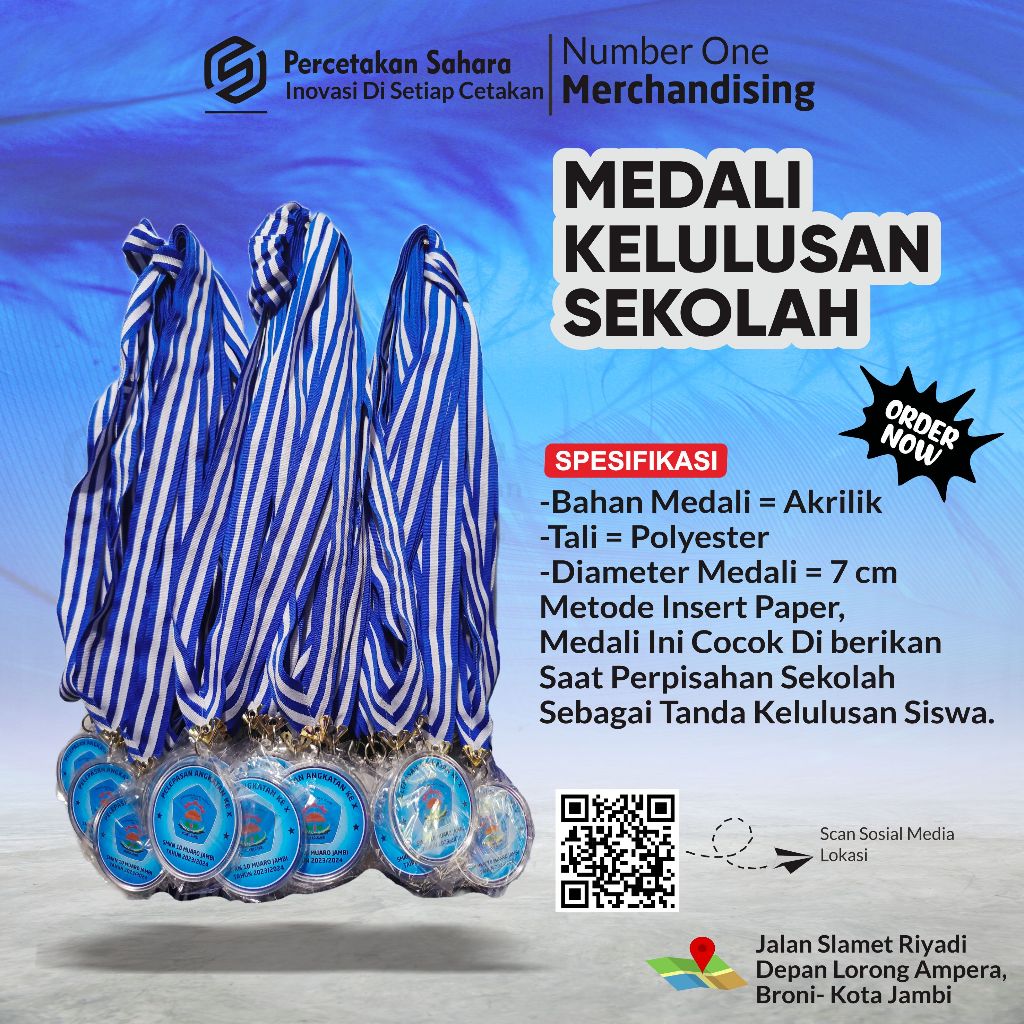 MEDALI INSER PAPER SEKOLAH MEDALI PERPISAHAN SEKOLAH MEDALI CUSTOM  MEDALI HADIAH MEDALI  CUSTOM AKR