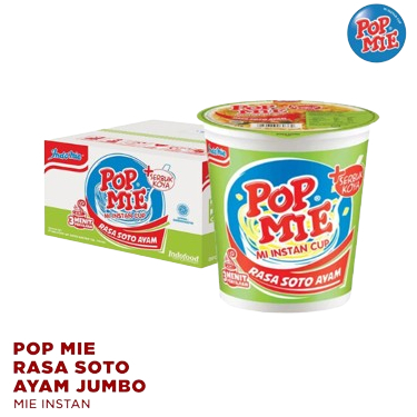 Pop Mie Cup Jumbo 1 Dus Isi 24 pcs - Mie Instan Cup Pop Mie 77 Gr