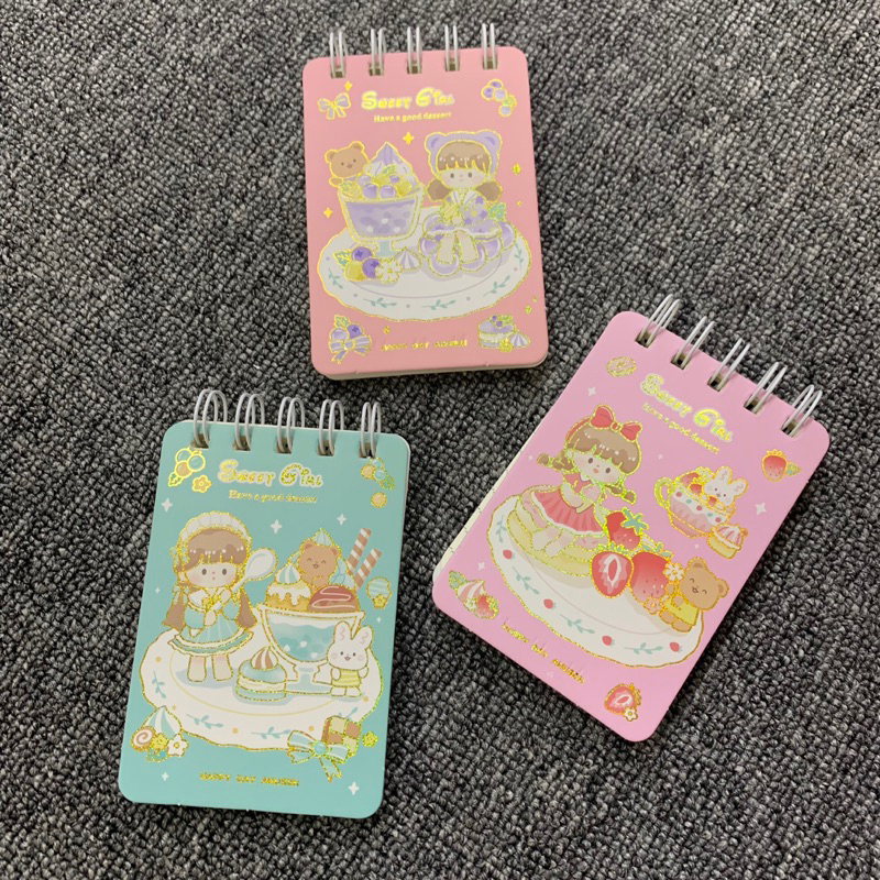 

Note Book A7 motif lucu glitter