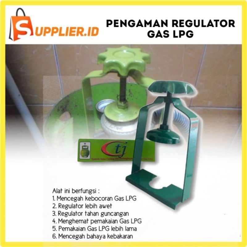 Pengaman Pengunci Regulator Kompor Tabung Gas LPG 3Kg dan 12Kg