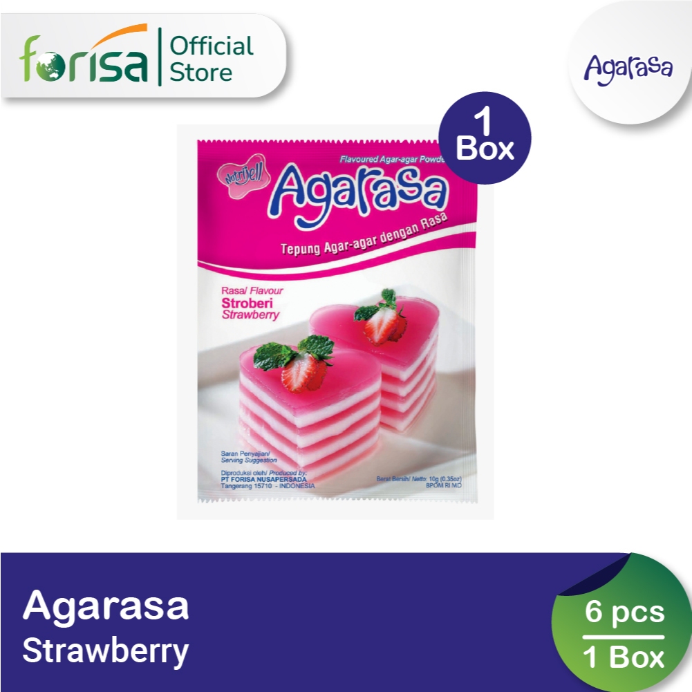 

Agarasa Strawberry 10 gr Box 6 pcs
