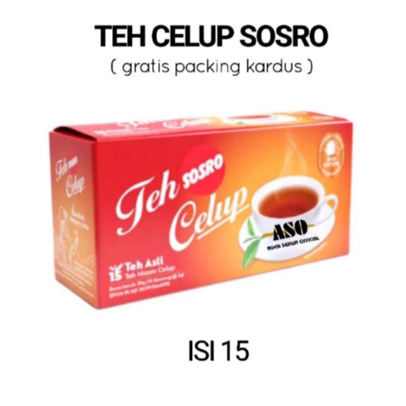 

teh celup Sosro box isi 15's