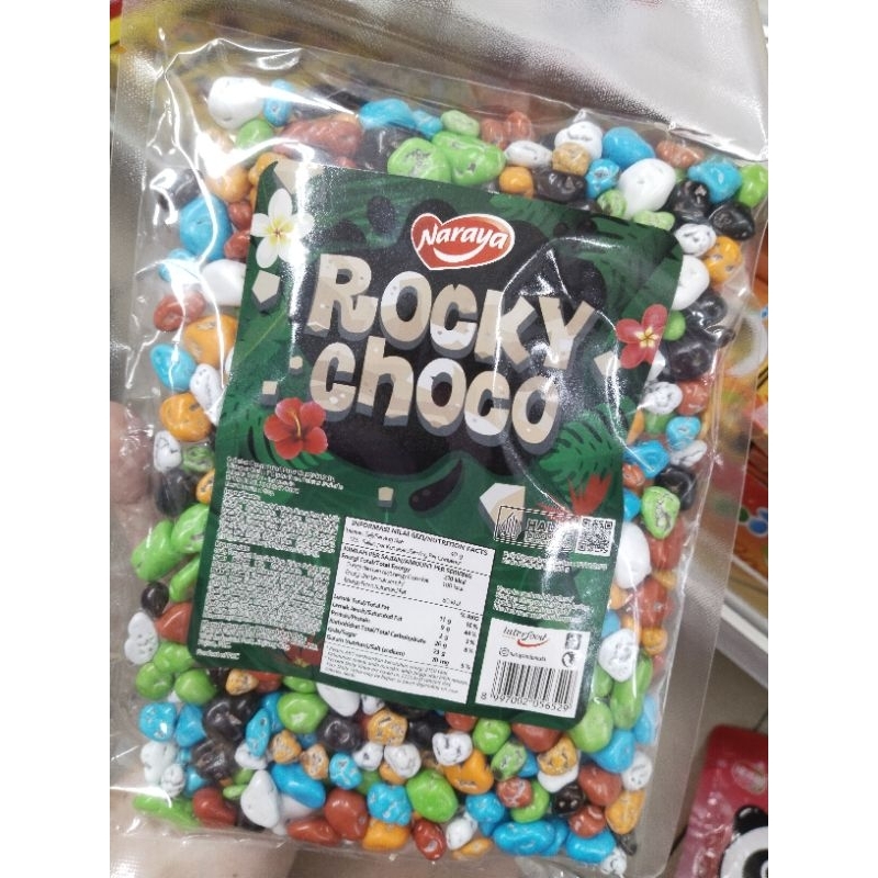 

250gr Naraya ROCKY Choco - Permen Coklat Unik Bentuk Batu