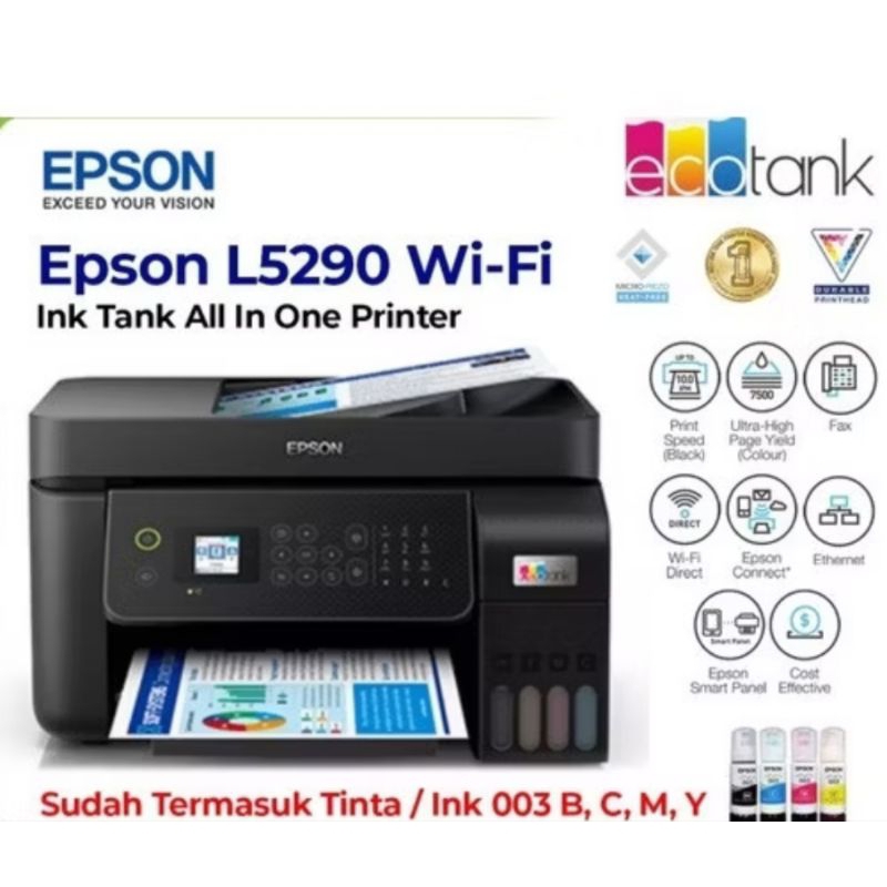 Printer epson ecotank l5290 print scan copy f4 wifi