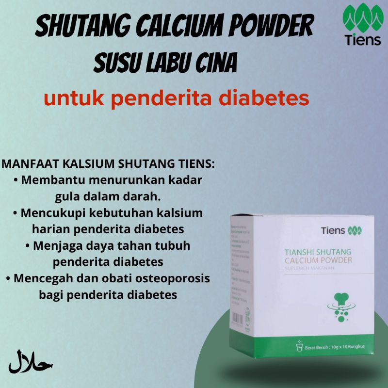 

TIENS Shutang calsium powder Obat Diabetes Gula Original 100% Segel Halal BPOM 1 box isi 10