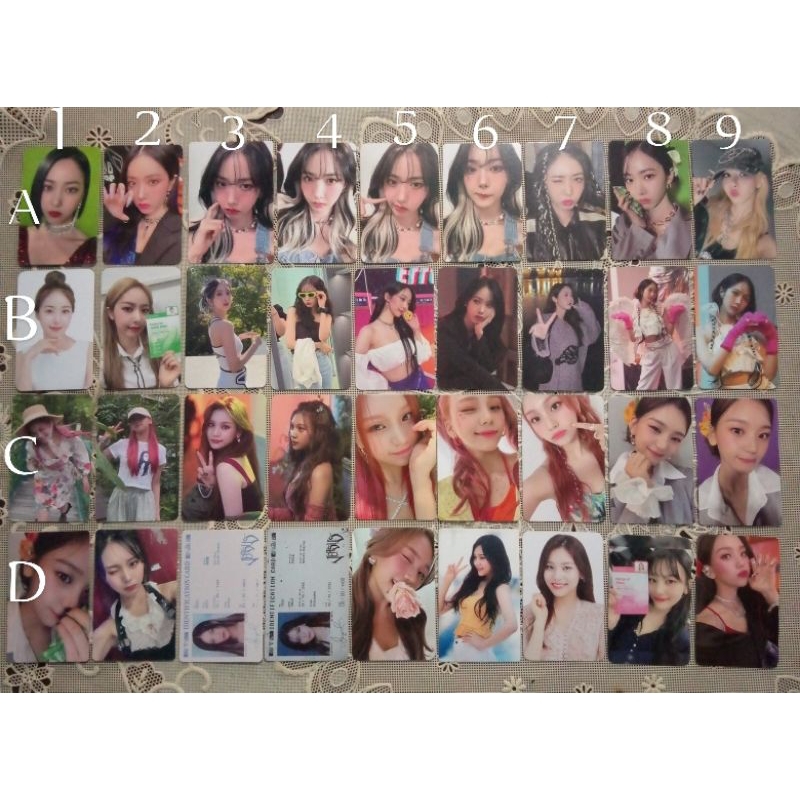 Photocard Umji Sinb Gfriend Viviz Summer Vibe tc versus various bop