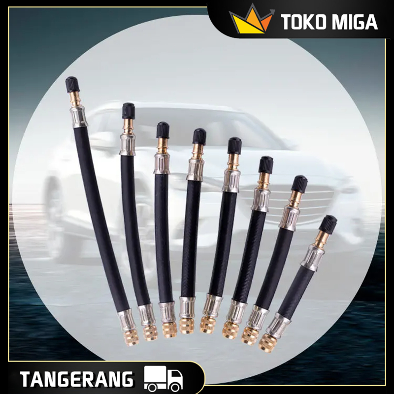 9MM*140MM Sambungan Selang Pompa Ban Universal Selang Extension Pompa Angin Ban Elektrik Mobil