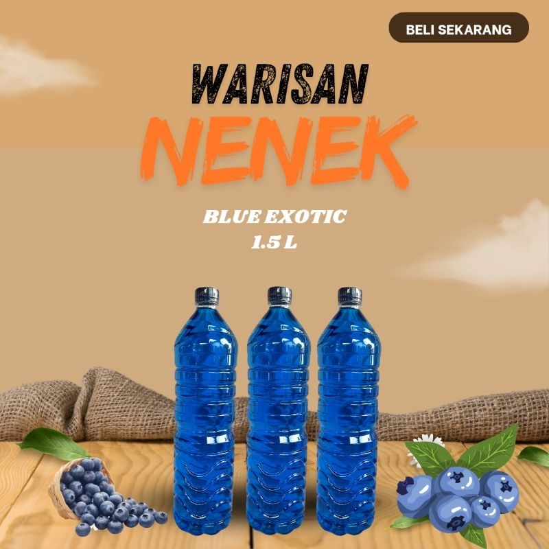 

(BEST SELLER) BISA COD jamu tradisional khas oleh oleh warisan nenek asli 100% produk bekonang dengan varian blue exotic 1.5L