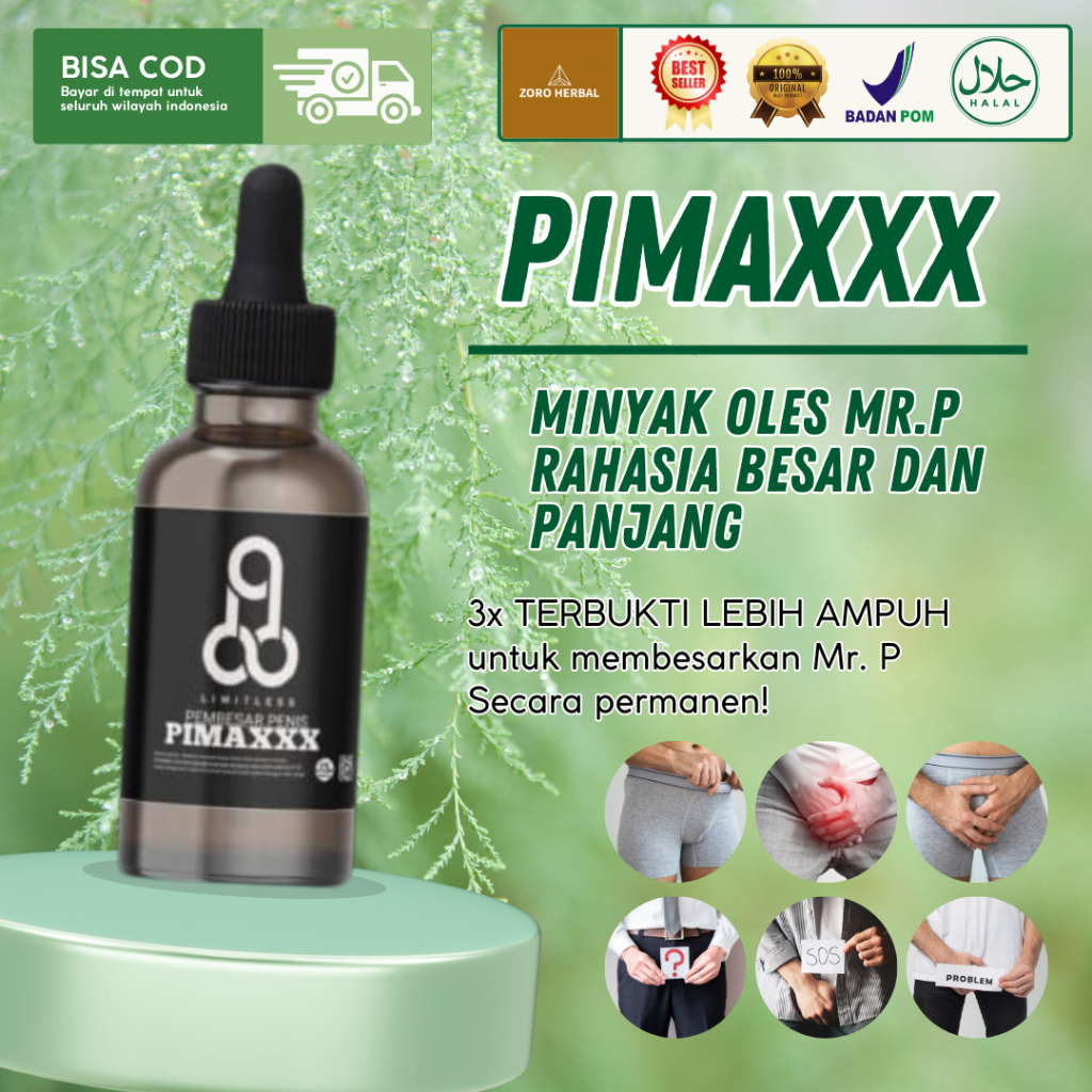 PIMAXXX - Multivitamin Suplemen Obat Pembesar dan Panjang Penis MR.P Ampuh Permanen BPOM HALAL