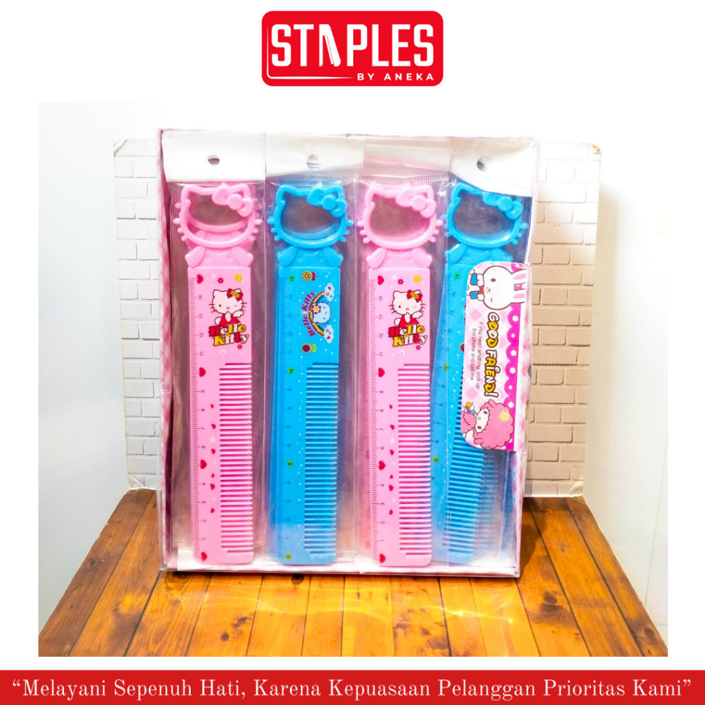 

Penggaris 15CM Sisir Hello Kitty / Penggaris 15CM Fancy / Penggaris Plastik karakter