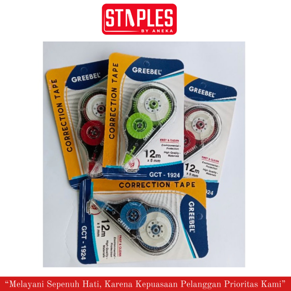 

GREEBEL Correction Tape Tipe-Ex GCT-1924 / Correction Tape / Tip X Kertas