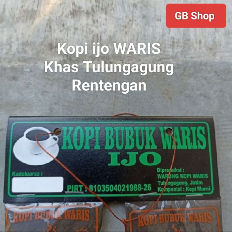 

kopi ijo dan kopi hitam Waris Murah Kopi bubuk Rentengan 5 gram isi 20pcs