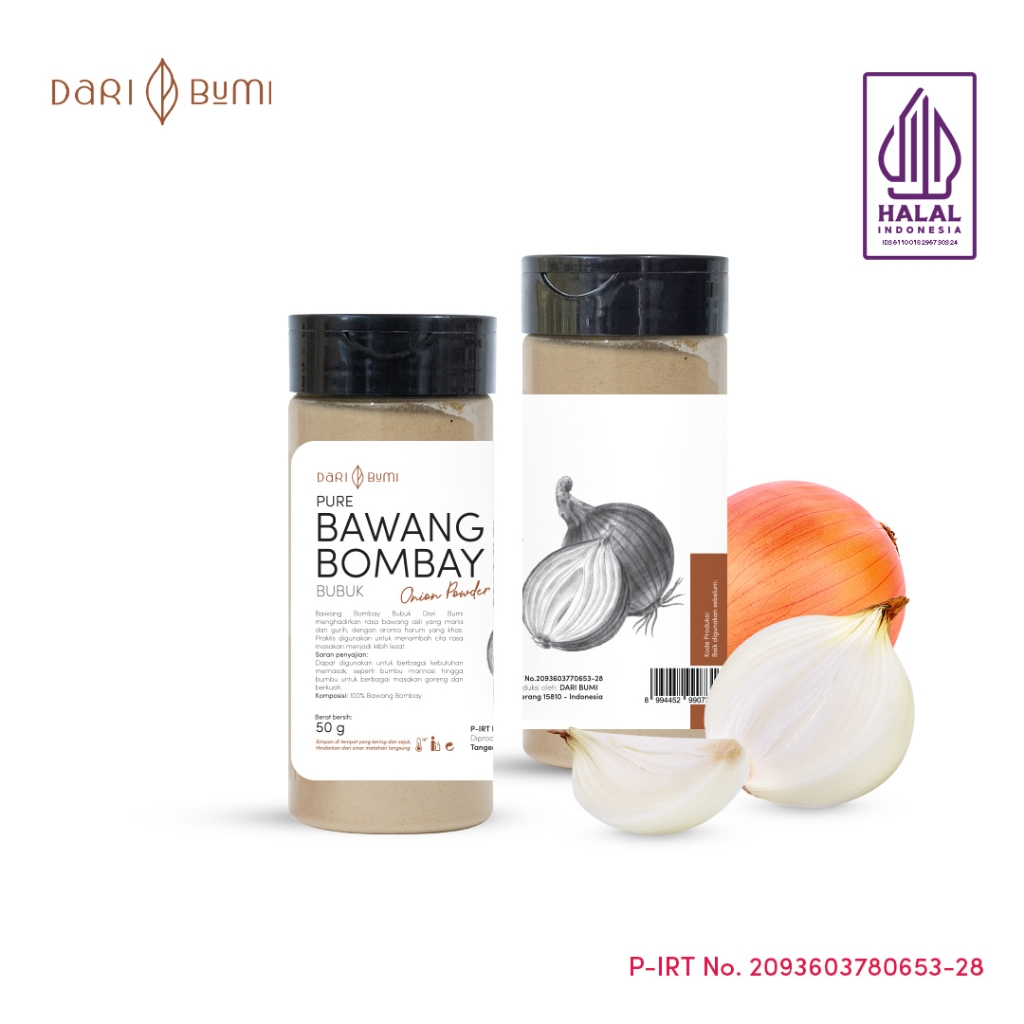 

Dari Bumi Bawang Bombay Bubuk 50 Gr Premium Onion Powder