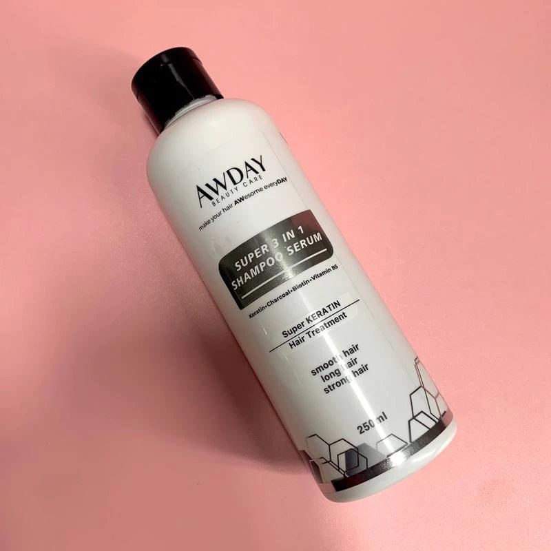 Awday Keratin 250 ml Super 3in1 Shampo Serum Mengatasi Rambut rontok Sampo Hairtreatment