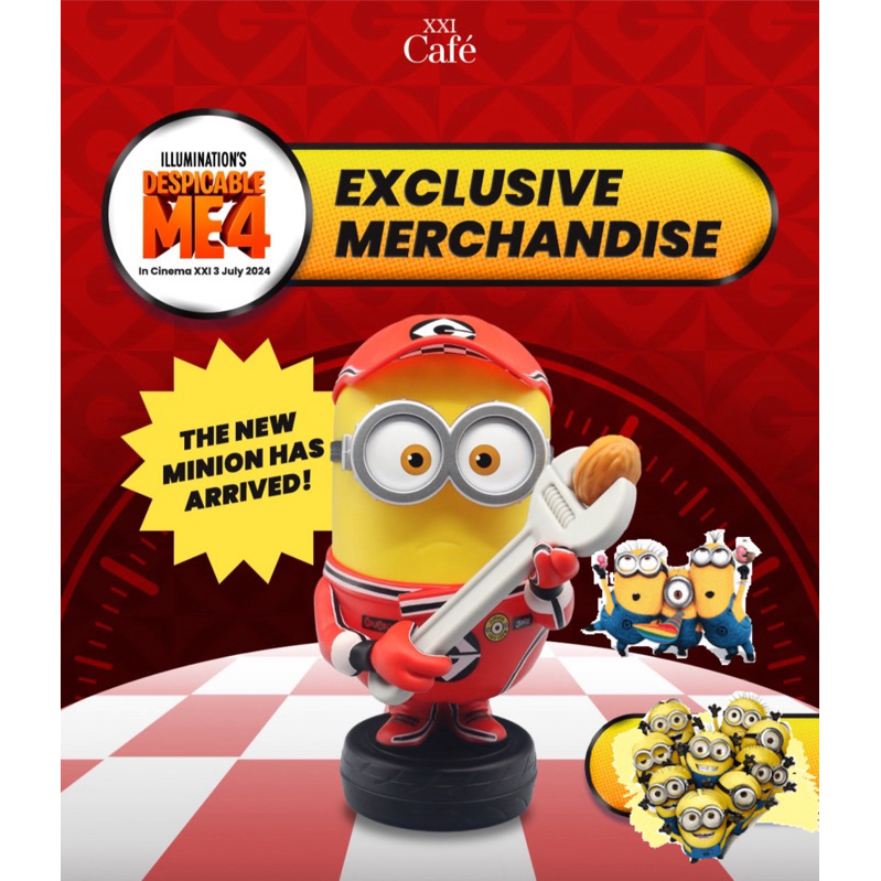 Minion Tumbler XXI Despicable Me 4 / Tumbler Popcorn Minion Cinema 21 Mega Minion