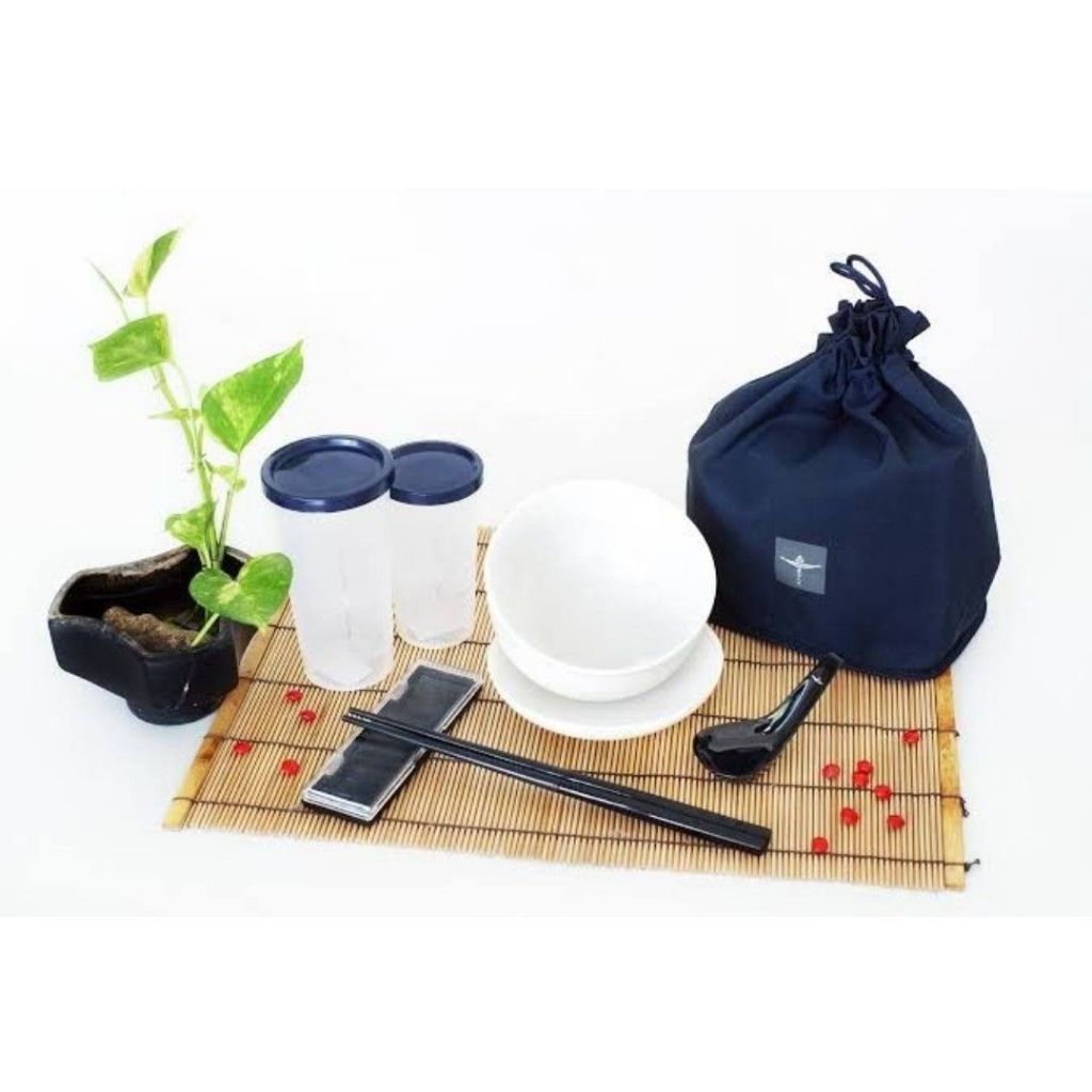 1 set peralatan makan ramah lingkungan 1 set bento lunch box chinese set antique chinese  peralatan 