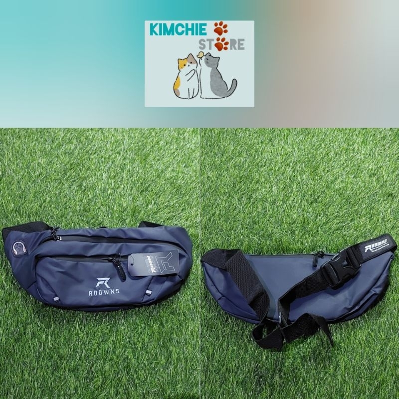 TAS WEST BAG / SELEMPANG PRIA ANTI AIR warna navy