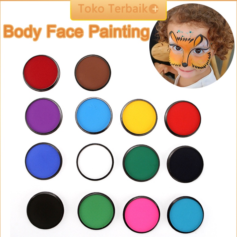 

KODE B5H3 Face Body Painting 3g Cat Wajah dan Badan Make Up waterbase Cosplay Halloween Painting Palette