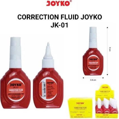 

TIP EX CAIR JOYKO JK1 JK11 JOYKO CORRECTION FLUID JK 1 12Pcs KODE X8G3