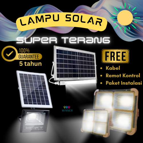 LAMPU TENAGA SOLAR SURYA TUBE CAS HP TENAGA MATAHARI SOLAR CELL PANEL EMERGENSI PORTABLE DARURAT CHA