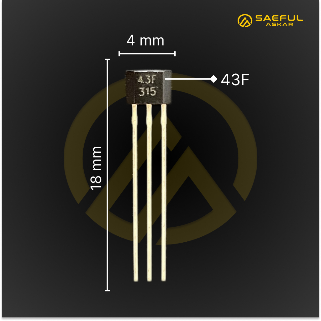 43F Hall Sensor Motor Dinamo BLDC Sepeda Listrik