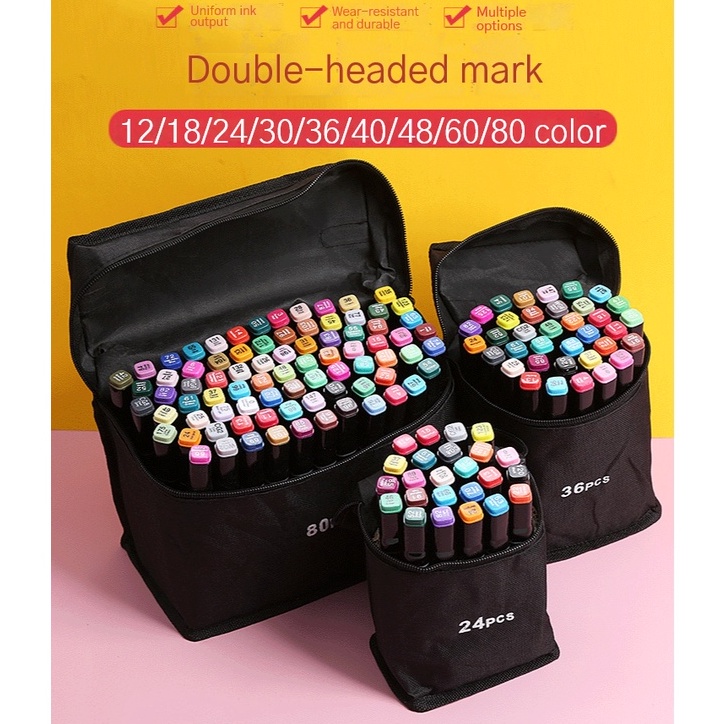 

KODE G5Q6 TouchFive 24364868 Warna Sketsa Spidol Umum General Marker Set Animation Markers Twin Market Set Spidol