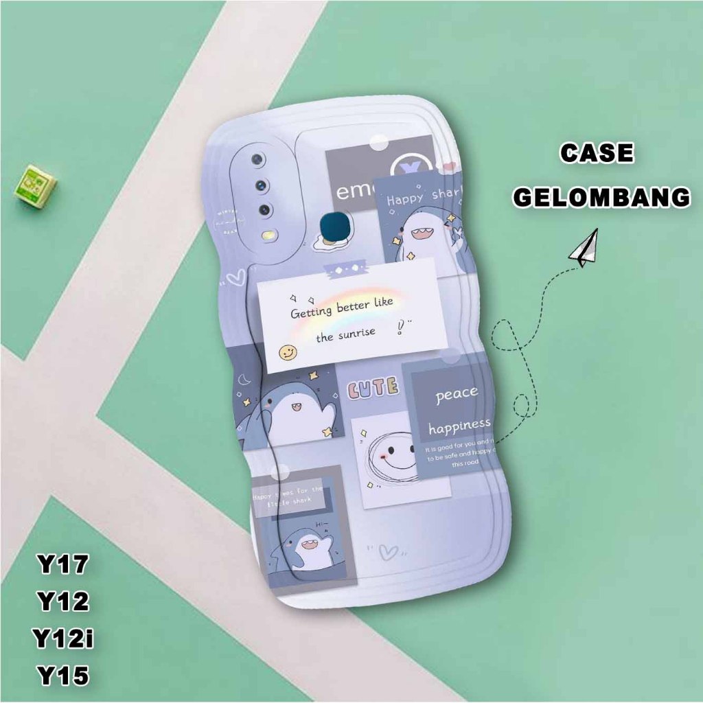 Softase Gelombang  Vivo Y17- Vivo Y12 - Vivo y12i - Vivo Y15  Casing Hp - Gelombang Vivo Y17- Vivo Y