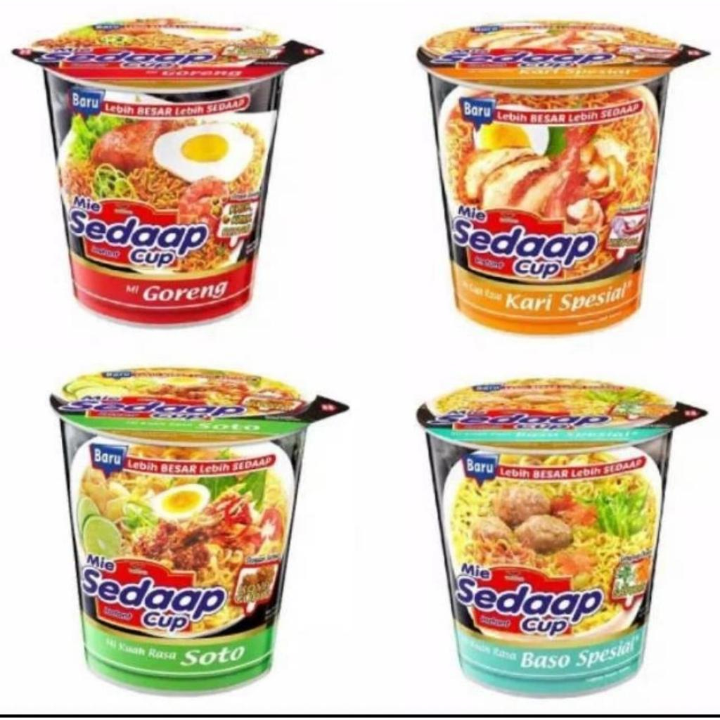 

Sedaap Mie Instan Cup Noodles All Varian