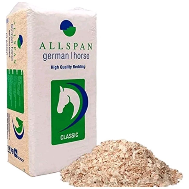 KODE H42S Serbuk Kayu German Horse 19KgAllspan German Horse High Quality Bedding