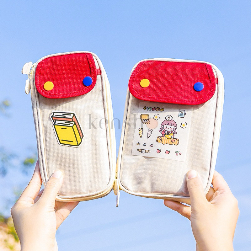 

KENSHO Pencil Case Kotak Pensil Aesthetic Korea Premium Import