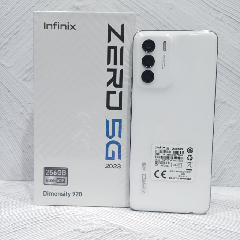 Infinix Zero 5G 2023 8/256 GB Handphone Second Fullset