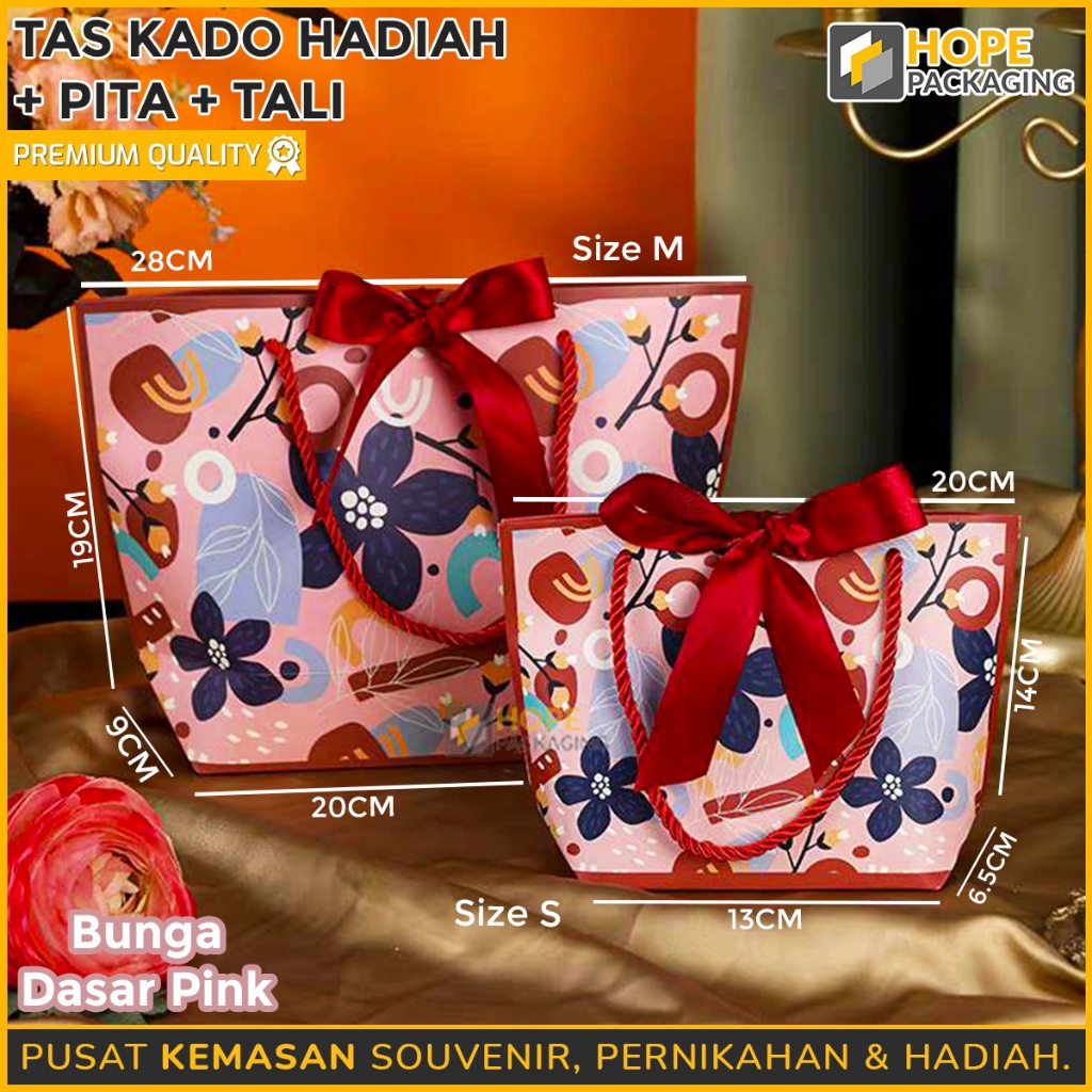 

SERU Tas Kado Ulang Tahun Pita Size S 2x14x135x 7 cm Goodie Bag Premium Tas Hadiah Tas Souvenir Wedding Tas Bingkisan Anak Kantong Kertas Kado Paper Bag Tas Pita Motif