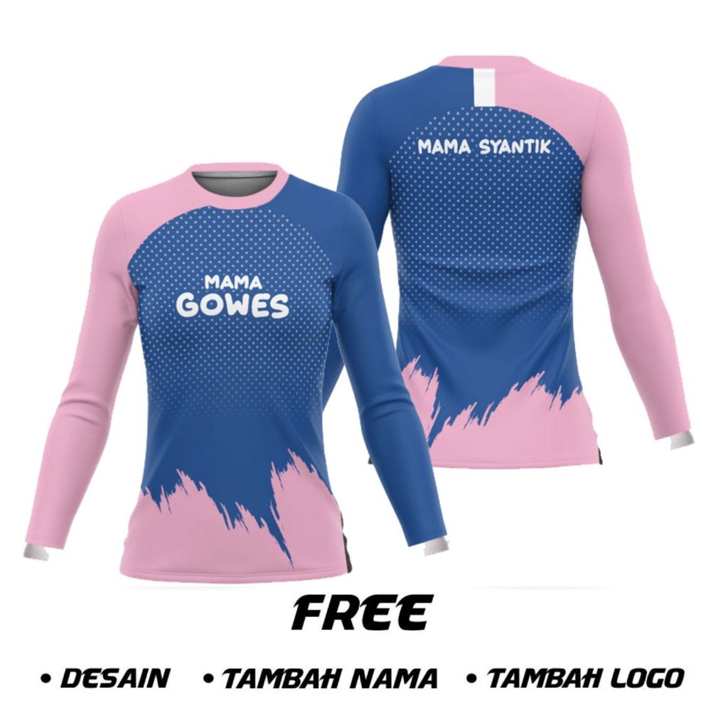 kaos baju jersey sepeda gowes mtb pria wanita cewek lengan panjang pendek custom roadbike terbaru dr