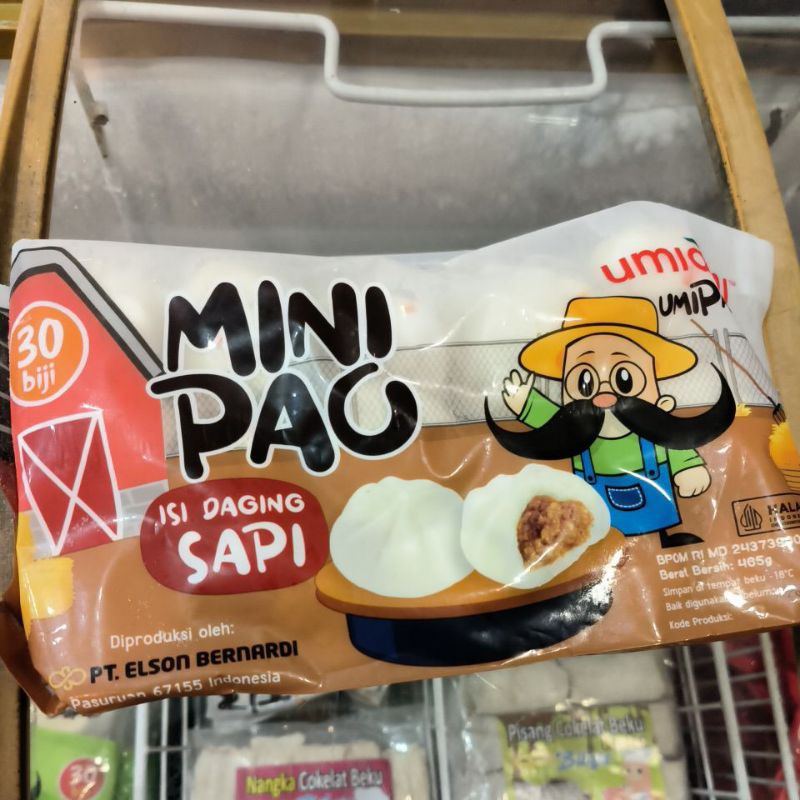 

Minipao Frozen Siap Saji Umia Mi MiniPao Rasa Daging Sapi isi 30pcs