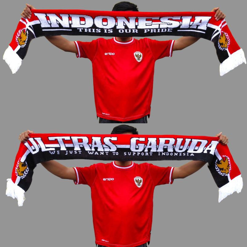 SCARF INDONESIA SYAL LA GRANDE YNWA  FORZA INDONESIA  ULTRAS GARUDA AWAY DAY