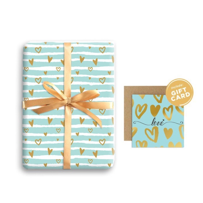

SPONTAN Paket Kertas Kado Kartu Valentine Harvest Gift Set Sweet Heart 4