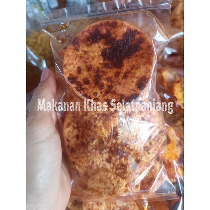 

Keripik Opak Keladi dan Ubi Vegetarian Rasa Pedas dan Kunyit Khas Selatpanjang