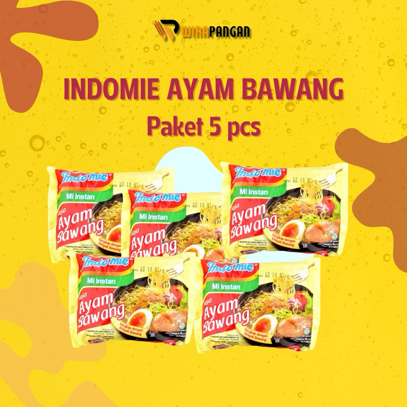 

INDOMIE MI AYAM BAWANG MIE INSTAN 5 x 75GR