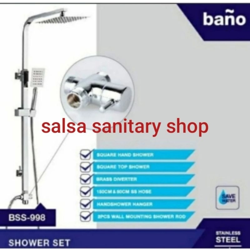 Shower Tiang BANO/Shower tiang stainless