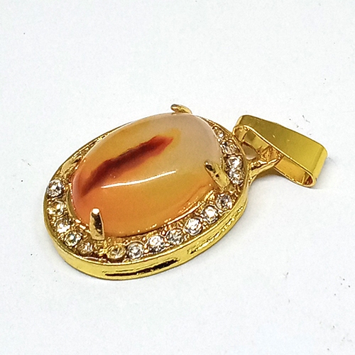 liontin batu akik sodo lanang batu asli