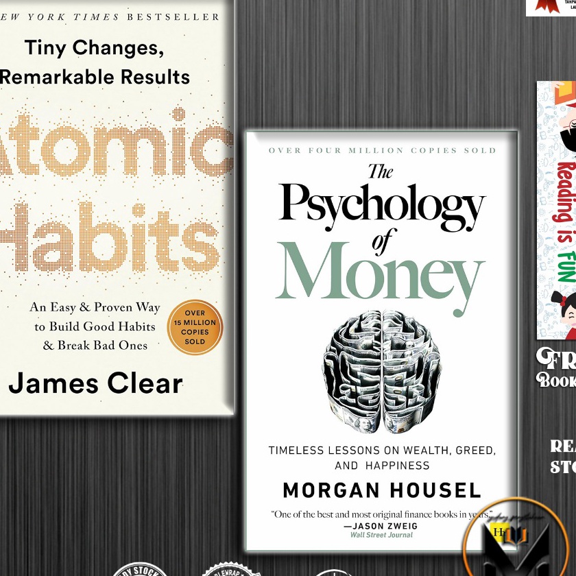 KI3 Atomic Habits  James Clear  The Psychology of Money English Indonesia
