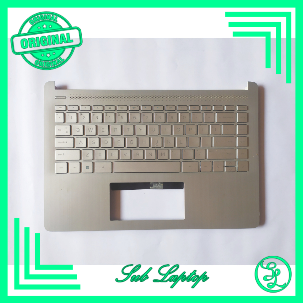 Frame Keyboard Normal Topcase Palmrest Laptop HP 14S DQ 14-DQ  FQ 14-FQ 14S-DQ5115TU 14S-FQ1009AU 14
