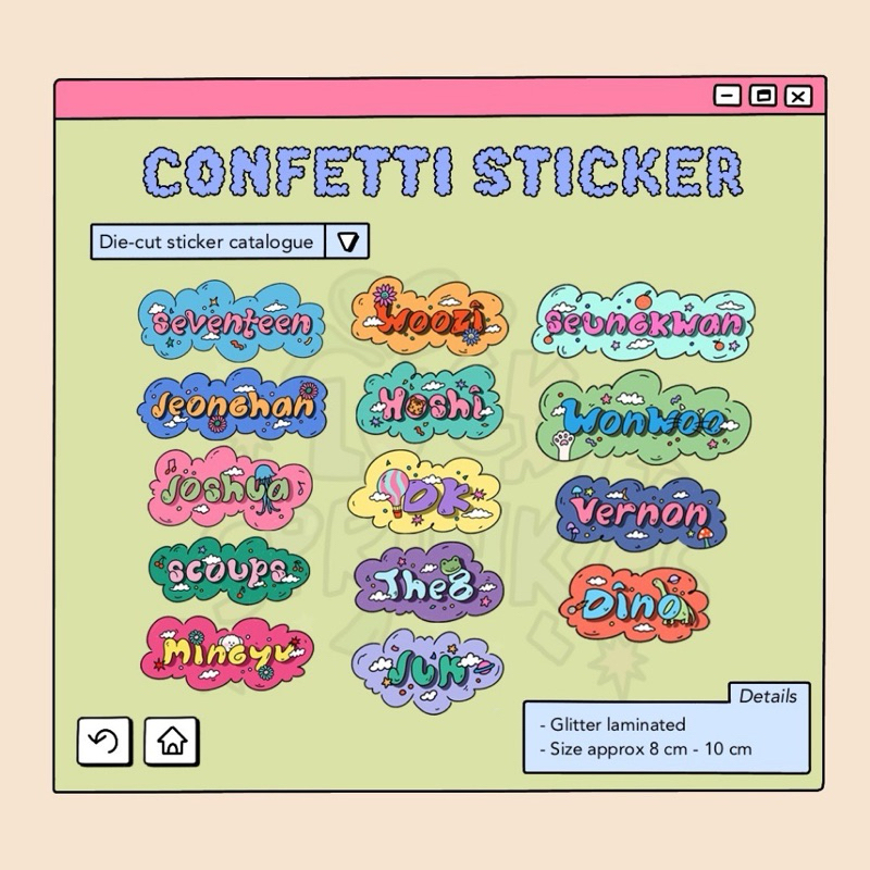 

confetti sticker SEVENTEEN by Luckyssprinkle